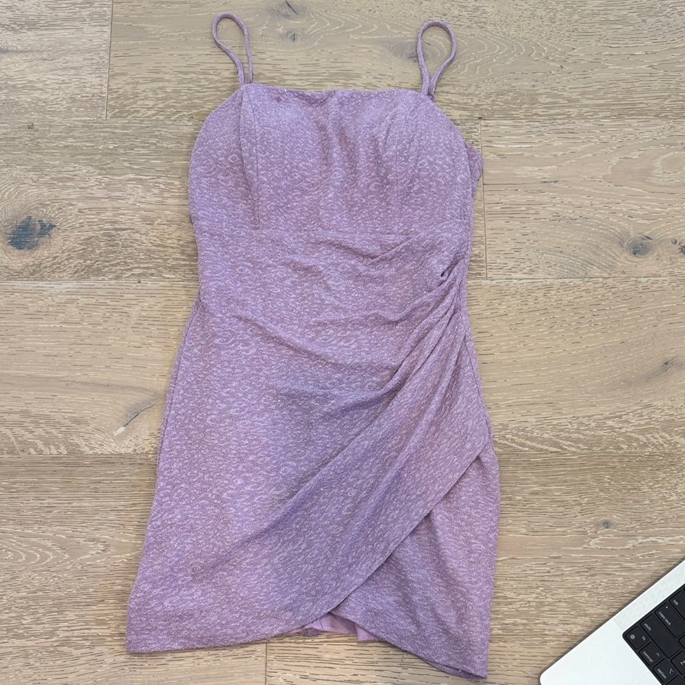Crystal Doll Lilac Spaghetti Strap Dress